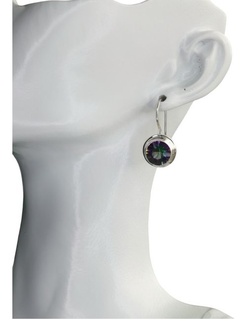 Mystic Topaz Drop Earrings in Sterling Silver