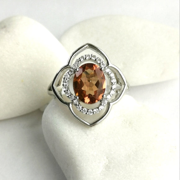 Vintage Zultanite White Sapphire Ring in Sterling Silver