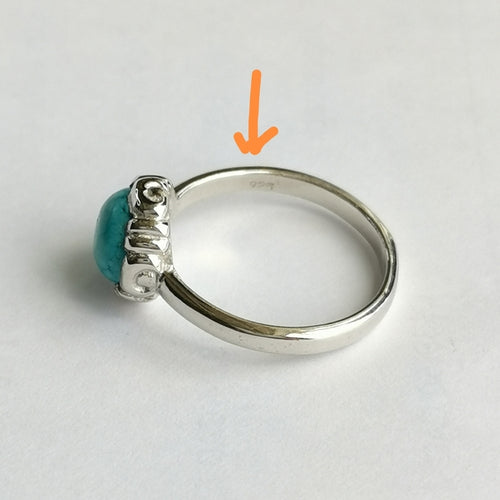 Turquoise Gemstone Ring in Sterling Silver