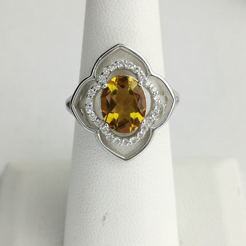 Vintage Zultanite White Sapphire Ring in Sterling Silver