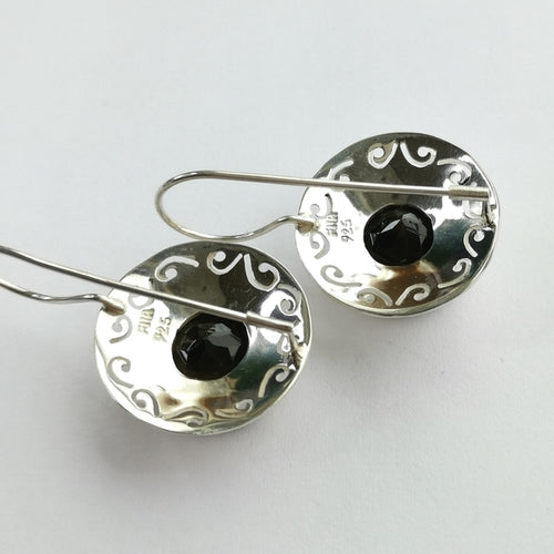 Smokey Topaz / Smoky Quartz Drop Earrings in Sterling Silver