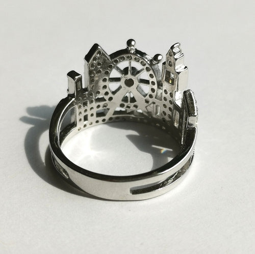 London Skyline Ring in Sterling Silver and CZ