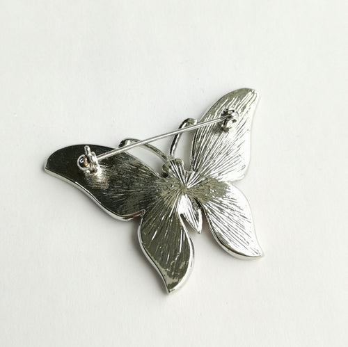 Handmade Abalone Shell Pink Butterfly Brooch