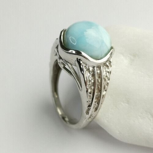 Larimar Ring in Sterling Silver