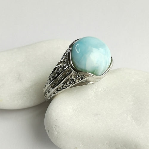 Larimar Ring in Sterling Silver