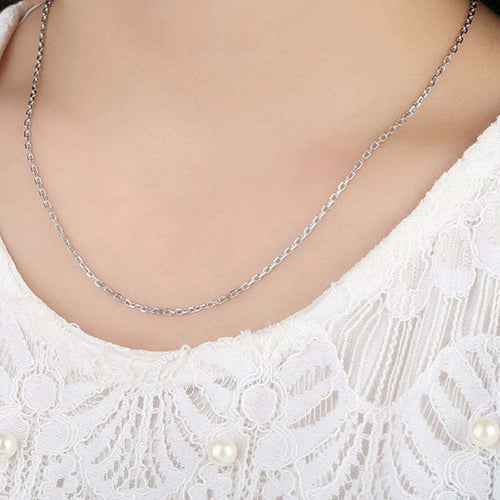 Sterling Silver Chain Necklace 18"