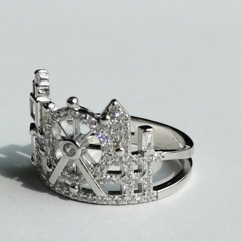 London Skyline Ring in Sterling Silver and CZ