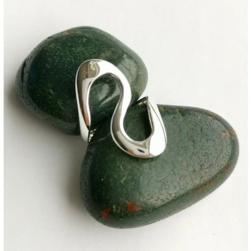 Modernist Sterling Silver Swirl Ring