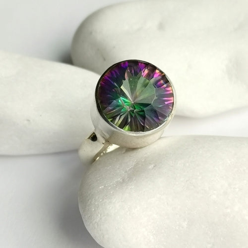 Mystic Topaz Ring in Sterling Silver