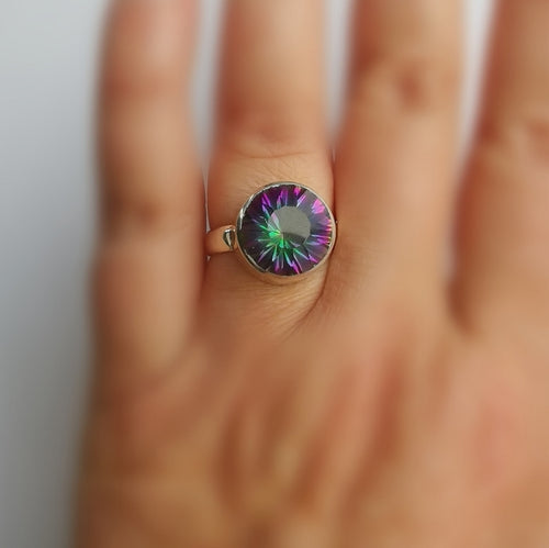 Mystic Topaz Ring in Sterling Silver