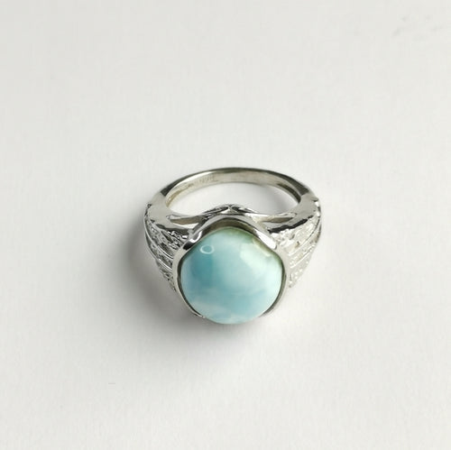 Larimar Ring in Sterling Silver