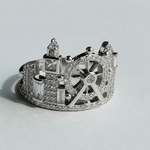 London Skyline Ring in Sterling Silver and CZ