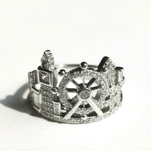 London Skyline Ring in Sterling Silver and CZ