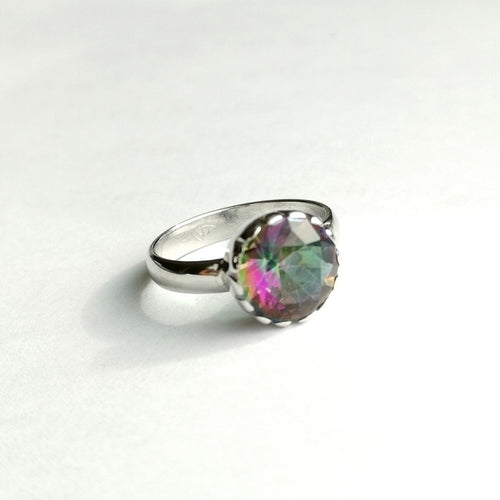 Mystic Topaz Ring in Sterling Silver