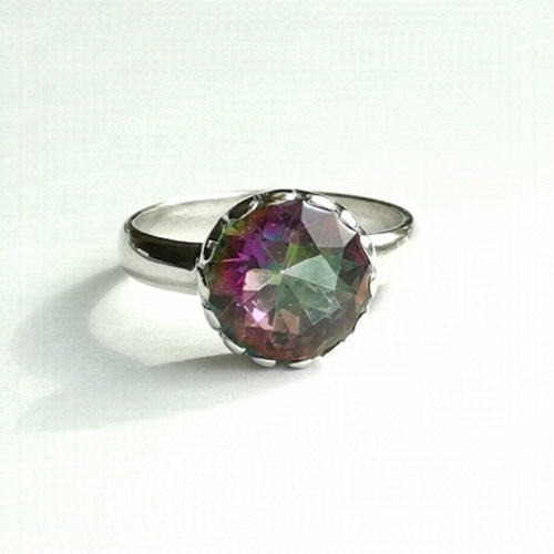 Mystic Topaz Ring in Sterling Silver